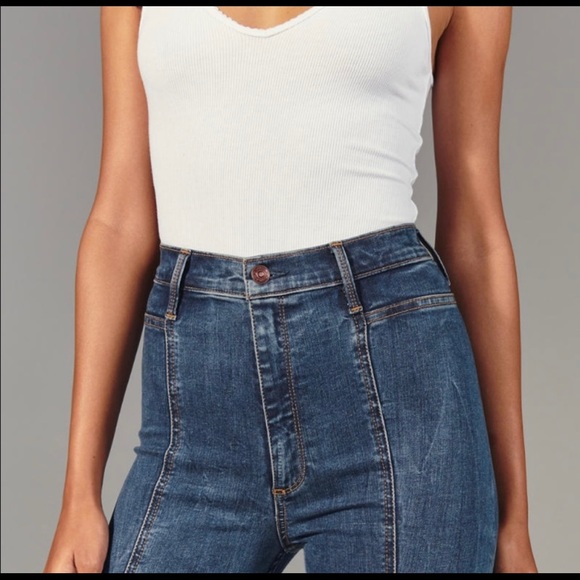 ABERCROMBIE HIGH RISE ANKLE JEANS - Picture 3 of 7